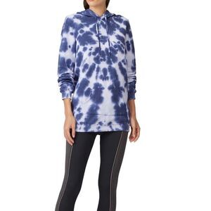 🌀 PHAT BUDDHA BQE Blue Tie Dye Oversized Hoodie 🌀